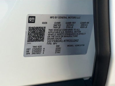 2026 Cadillac Escalade Platinum Sport