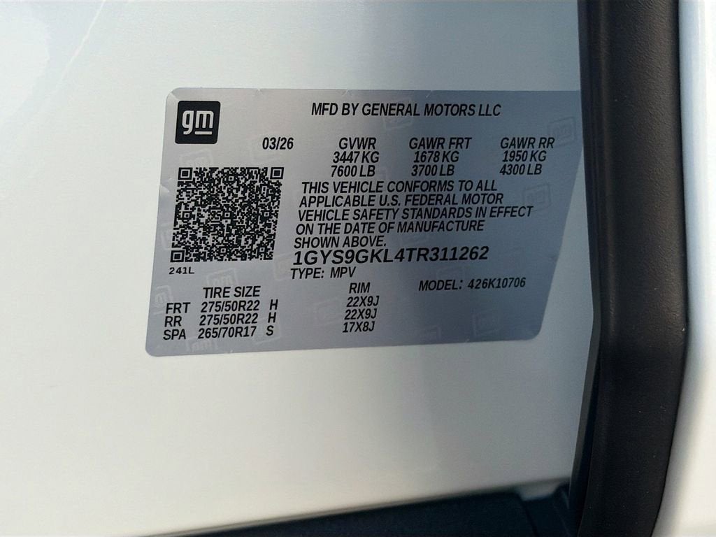 2026 Cadillac Escalade Platinum Sport