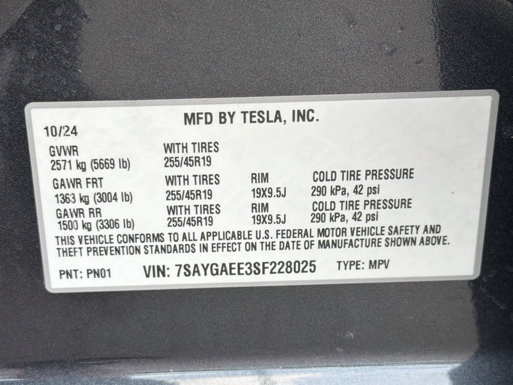 2025 Tesla Model Y Long Range
