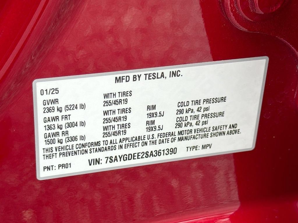 2025 Tesla Model Y Long Range