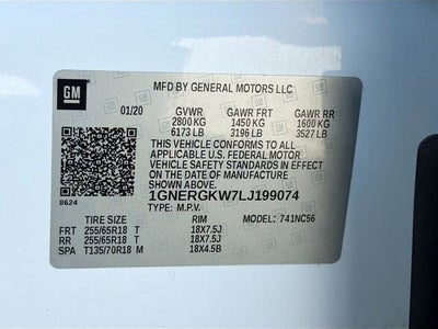 2020 Chevrolet Traverse LT Cloth