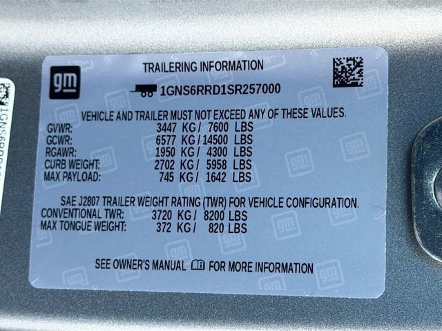 2025 Chevrolet Tahoe RST