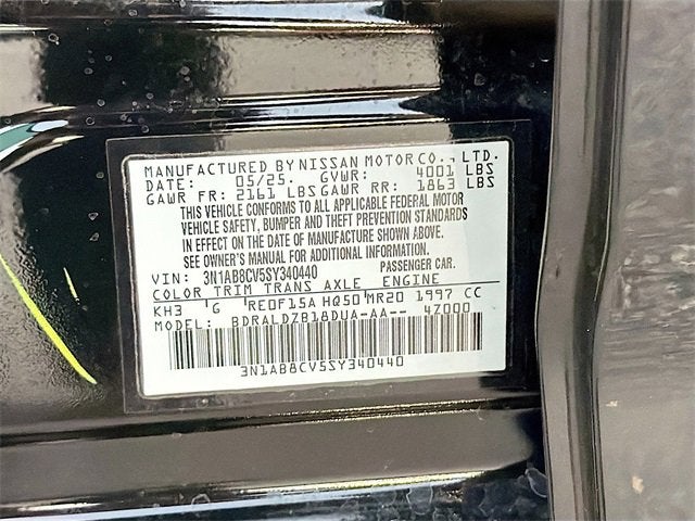 2025 Nissan Sentra SV