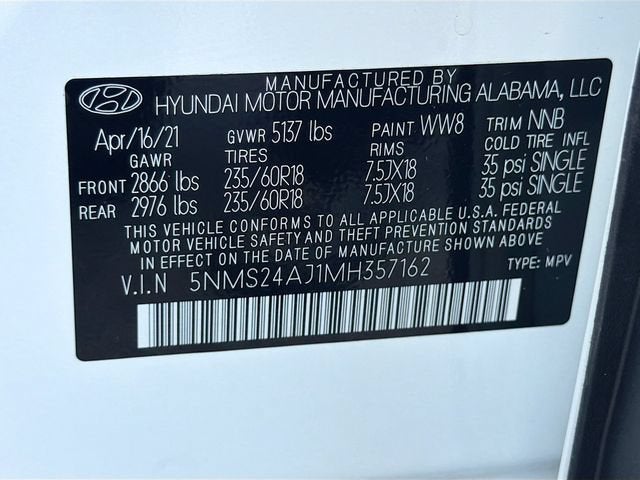 2021 Hyundai Santa Fe SEL