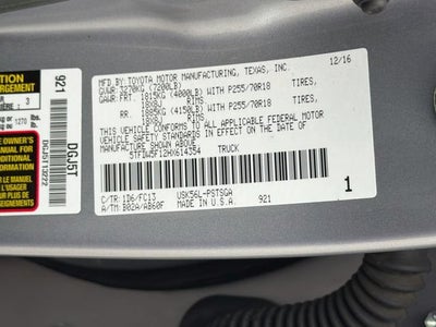 2017 Toyota Tundra SR5 5.7L V8