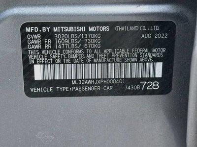 2023 Mitsubishi Mirage Black Edition