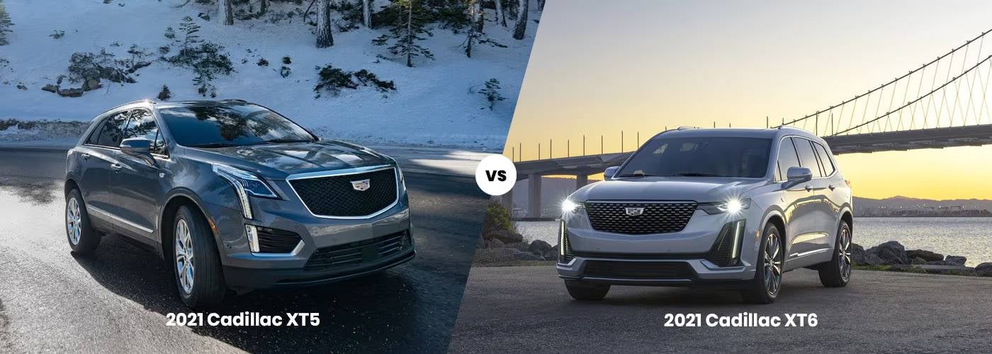 2021 Cadillac XT5 vs 2021 Cadillac XT6 SUVs